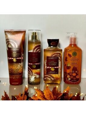 Bath & Body Works Sweet Cinnamon Pumpkin Body Care Gift Set NWT